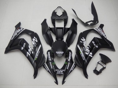Matt Schwarz Grün Weiß Monster Rennen Team Motocard 2016-2020 Kawasaki ZX10R Motorrad Verkleidung