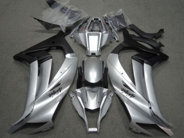 Silber Matt Schwarz 2011-2015 Kawasaki ZX10R Motorrad Verkleidung