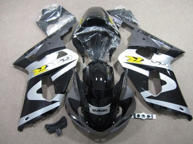Schwarz Weiß 2001-2003 Suzuki GSXR 600 Motorrad Verkleidung