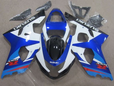 Weiß Blau Rot 2004-2005 Suzuki GSXR 600 Motorrad Verkleidung