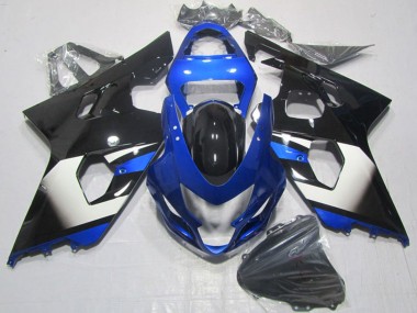 Blau Weiß Schwarz 2004-2005 Suzuki GSXR 600 Motorrad Verkleidung