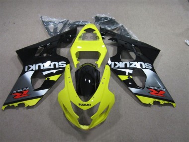 Gelb Silber Schwarz Rot 2004-2005 Suzuki GSXR 600 Motorrad Verkleidung