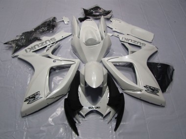 Weiß 2006-2007 Suzuki GSXR 600 Motorrad Verkleidung
