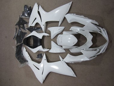 Weiß 2011-2024 Suzuki GSXR 600 Motorrad Verkleidung