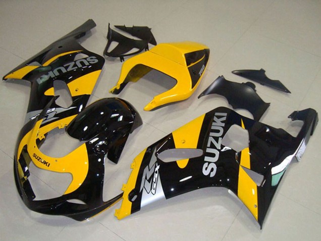 Gelb Schwarz 2001-2003 Suzuki GSXR 750 Motorrad Verkleidung