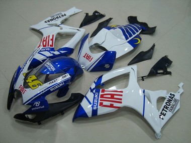Weiß Blau Rot Fiat 46 2006-2007 Suzuki GSXR 750 Motorrad Verkleidung