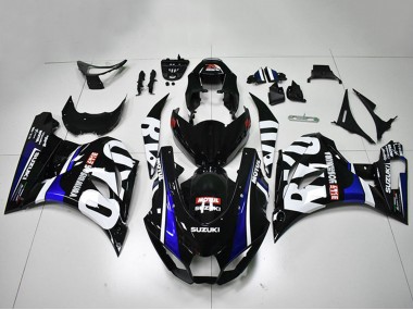 Schwarz Weiß Blau Motul 2017-2025 Suzuki GSXR 1000 Motorrad Verkleidung