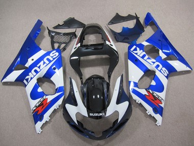 Blau Weiß Schwarz Rot 2000-2002 Suzuki GSXR 1000 Motorrad Verkleidung