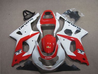 Weiß Rot 2003-2004 Suzuki GSXR 1000 Motorrad Verkleidung