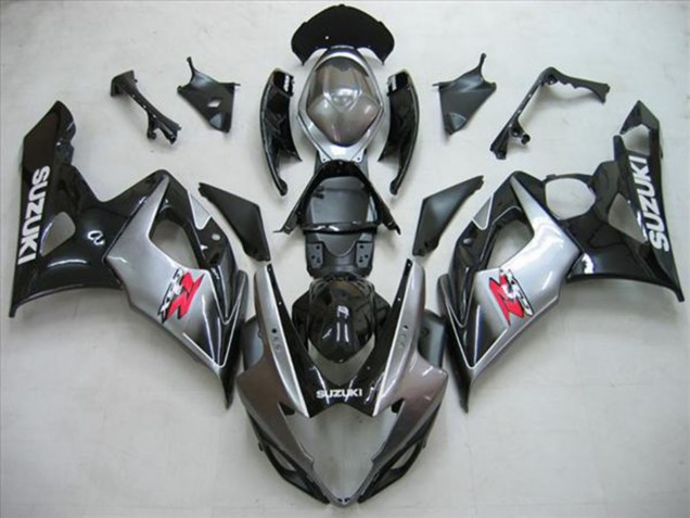 Glänzendes Schwarz Silber Rot 2005-2006 Suzuki GSXR 1000 Motorrad Verkleidung Kit