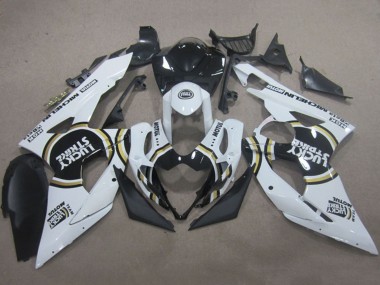 Weiß Schwarz Lucky Strike Motul 2005-2006 Suzuki GSXR 1000 Motorrad Verkleidung