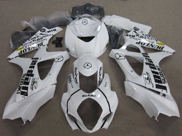 Weiß Schwarz Jordan 2007-2008 Suzuki GSXR 1000 Motorrad Verkleidung