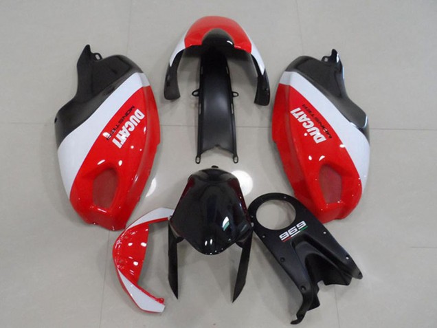 Weiß Rot Schwarz Monster 2008-2012 Ducati Monster 696 Motorrad Verkleidung