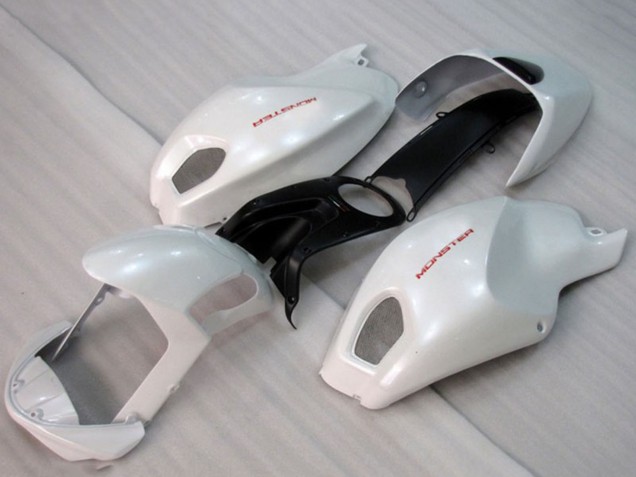 Weiß 2008-2012 Ducati Monster 696 Motorrad Verkleidung