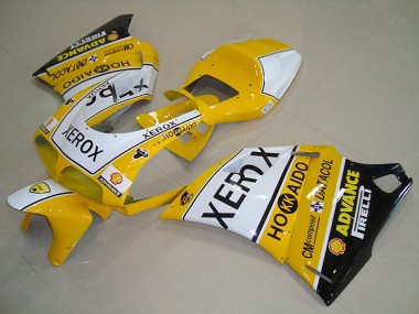 Weiß Gelb Glänzendes Schwarz Xerox 1993-2005 Ducati 748 916 996 996S Motorrad Verkleidung
