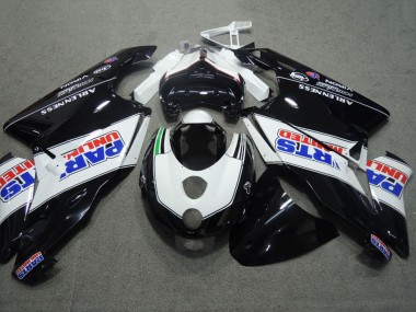Weiß Glänzendes Schwarz Parts Unlimited 2003-2004 Ducati 749 999 Motorrad Verkleidung