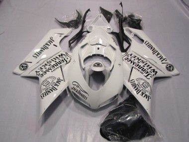 Weiß Jack Daniels 2007-2014 Ducati 1098 Motorrad Verkleidung