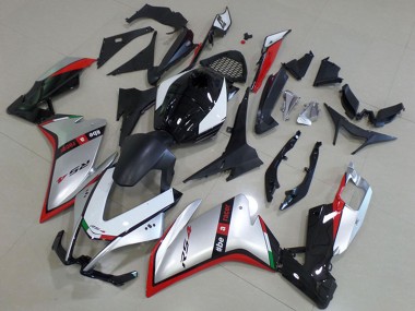 Silber Rot Glänzendes Schwarz 2012-2018 Aprilia RS4 50 125 Motorrad Verkleidung