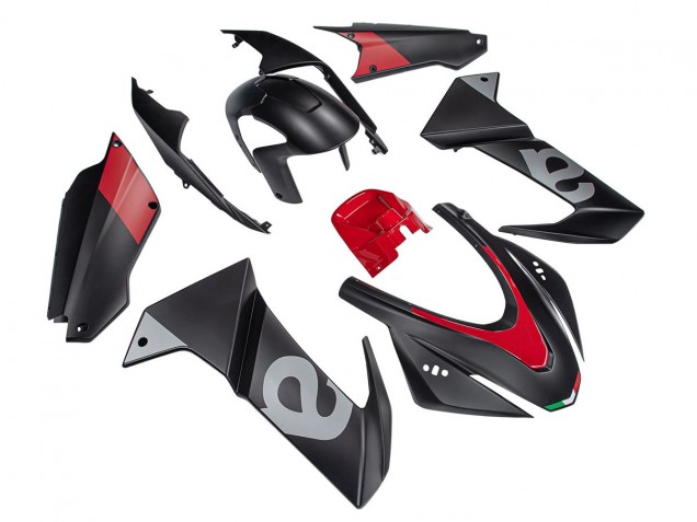 Schwarz Rot 2020-2024 Aprilia RS660 Motorrad Verkleidung