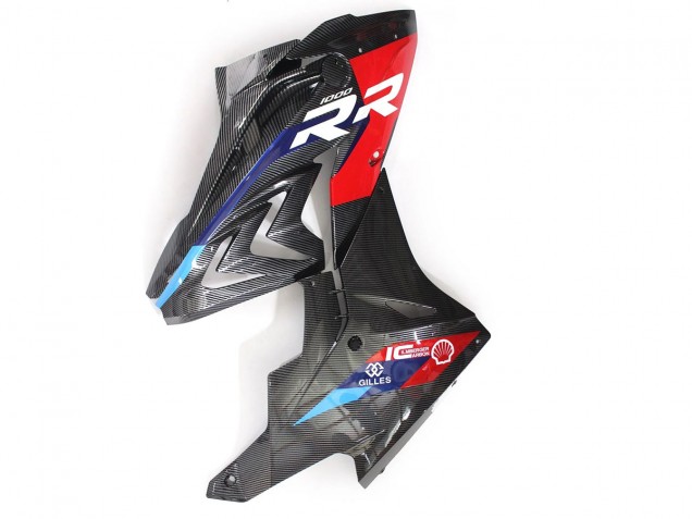 Blau Rot Carbonfaser 2015-2016 BMW S1000RR Motorrad Verkleidung