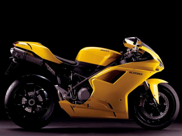 Gelb 2007-2014 Ducati 1098 Motorrad Verkleidung