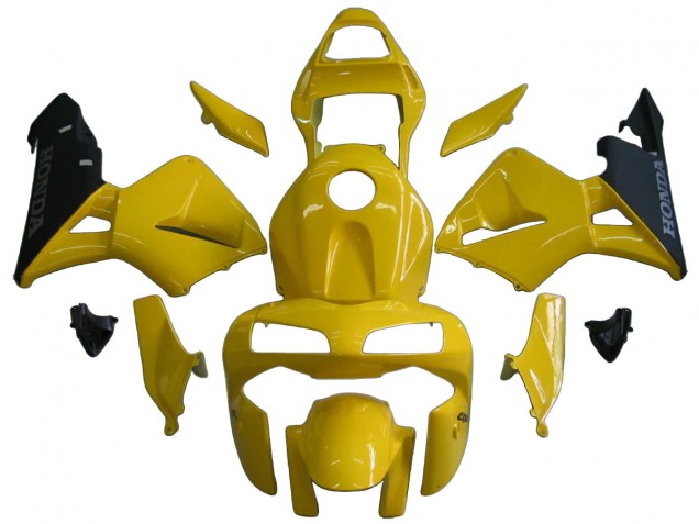 Gelb Schwarz 2003-2004 Honda CBR600RR Motorrad Verkleidung