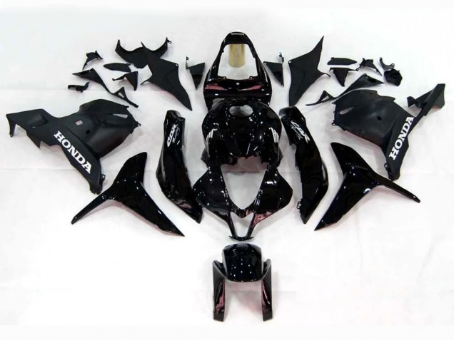 Glänzendes Schwarz 2009-2012 Honda CBR600RR Motorrad Verkleidung