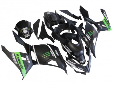Matt Schwarz Grün Monster Showr Schnee 2018-2024 Kawasaki EX400 Motorrad Verkleidung