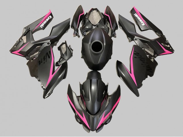 Matt Schwarz Rosa 2018-2024 Kawasaki EX400 Motorrad Verkleidung