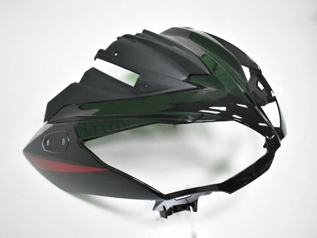 Rot Glänzendes Schwarz 2012-2016 Kawasaki EX650 Motorrad Verkleidung