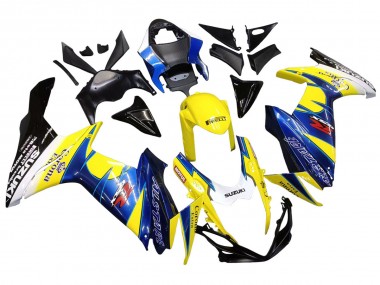 Gelb Blau Weiß Schwarz Corona Extra Alstare 2011-2024 Suzuki GSXR 600/750 Motorrad Verkleidung