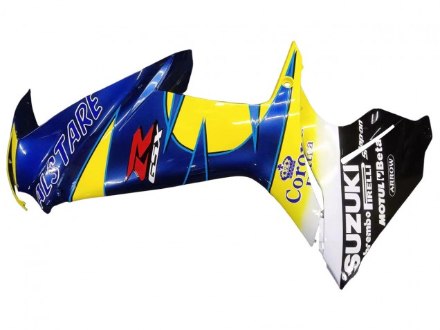 Gelb Blau Weiß Schwarz Corona Extra Alstare 2011-2024 Suzuki GSXR 600/750 Motorrad Verkleidung