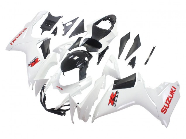 Weiß Glänzendes Schwarz Rot Aufkleber 2011-2024 Suzuki GSXR 600/750 Motorrad Verkleidung