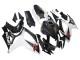 Schwarz Weiß Carbonfaser Stil 2006-2007 Suzuki GSXR 600/750 Motorrad Verkleidung