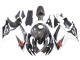 Schwarz Weiß Carbonfaser Stil 2006-2007 Suzuki GSXR 600/750 Motorrad Verkleidung