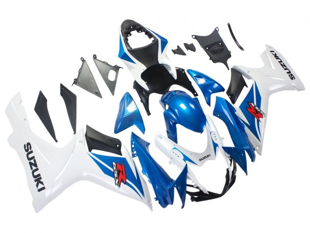 Blau Weiß 2011-2024 Suzuki GSXR 600/750 Motorrad Verkleidung