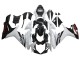 Weiß Glänzendes Schwarz 2011-2024 Suzuki GSXR 600/750 Motorrad Verkleidung