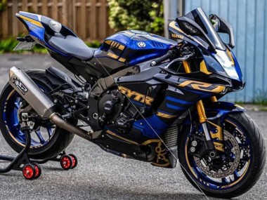 Blau Gold Schwarz 2015-2019 Yamaha YZF R1 Motorrad Verkleidung