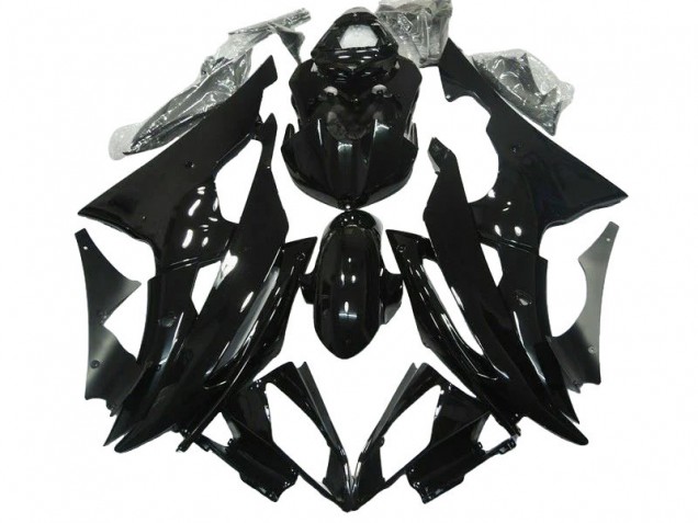 Glänzendes Schwarz 2008-2016 Yamaha YZF R6 Motorrad Verkleidung