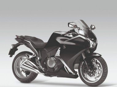 Glänzendes Schwarz 2010-2014 Honda VFR 1200 Motorrad Verkleidung