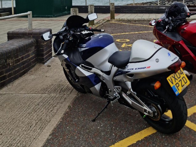 Blau Weiß 1996-2007 Suzuki GSXR 1300 Hayabusa Motorrad Verkleidung