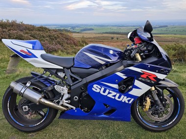 Blau Weiß Rot 2004-2005 Suzuki GSXR 600 Motorrad Verkleidung