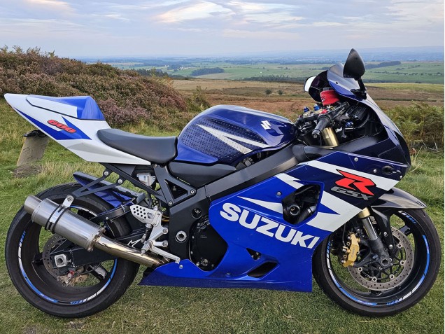 Blau Weiß Rot 2004-2005 Suzuki GSXR 600 Motorrad Verkleidung