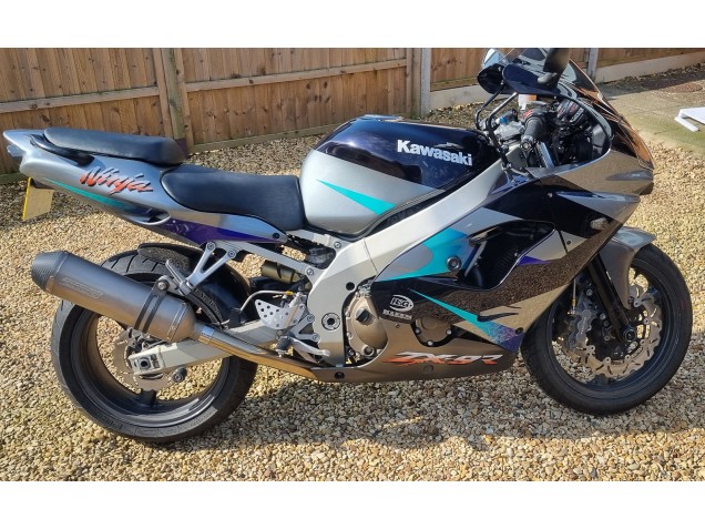 Blau Silber 2002-2003 Kawasaki Ninja ZX9R Motorrad Verkleidung