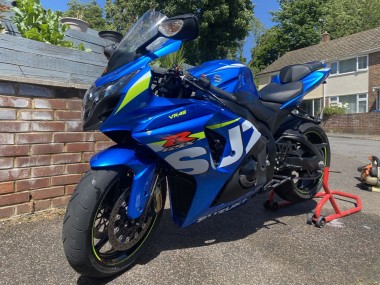 Blau Grün Weiß 2009-2016 Suzuki GSXR 1000 Motorrad Verkleidung
