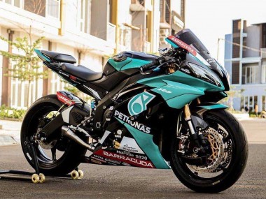 Hellgrün Weiß Schwarz Petronas 2008-2016 Yamaha YZF R6 Motorrad Verkleidung