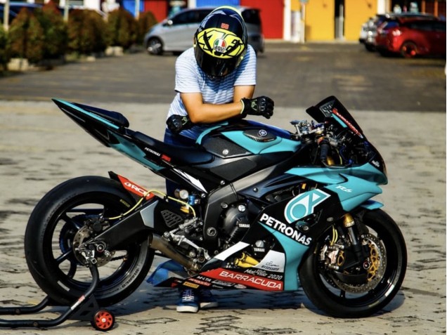 Hellgrün Weiß Schwarz Petronas 2008-2016 Yamaha YZF R6 Motorrad Verkleidung