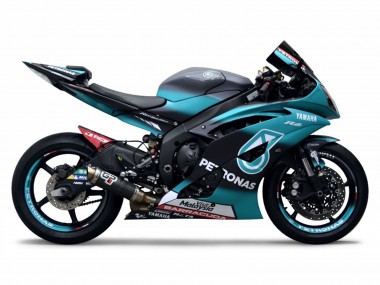 Hellgrün Weiß Schwarz Petronas 2008-2016 Yamaha YZF R6 Motorrad Verkleidung
