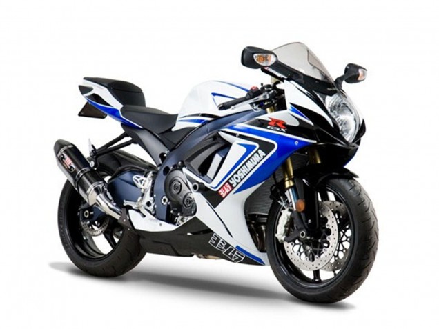 Weiß Blau Schwarz Yoshimura 2005-2006 Suzuki GSXR 1000 Motorrad Verkleidung