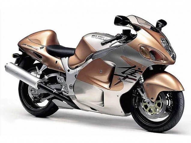 HellBraun Silber 1996-2007 Suzuki GSXR 1300 Hayabusa Motorrad Verkleidung